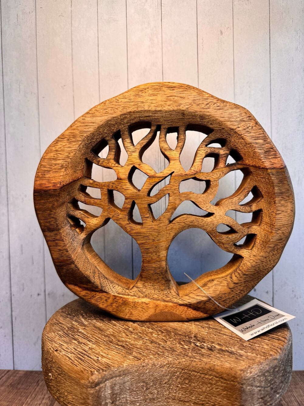 Rustic Tree of Life Home Decor Wood Tree Home Decor Tree Sitter NEW FAST SHIP